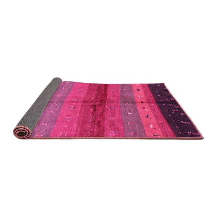 Sideview of Abstract Pink Contemporary Rug, con506pnk