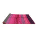 Sideview of Abstract Pink Contemporary Rug, con506pnk