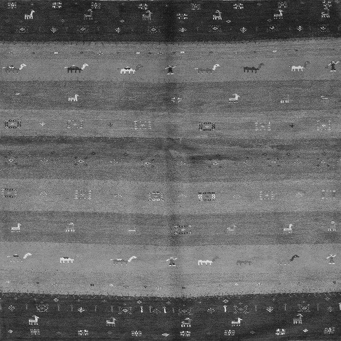 Serging Thickness of Abstract Gray Contemporary Rug, con506gry