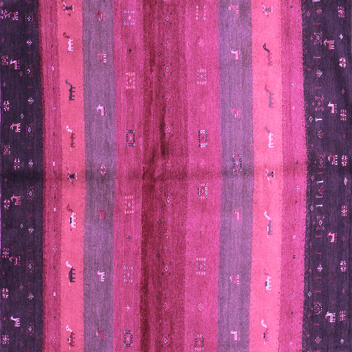 Square Machine Washable Abstract Purple Contemporary Area Rugs, wshcon506pur