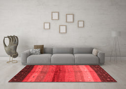 Contemporary Red Washable Rugs