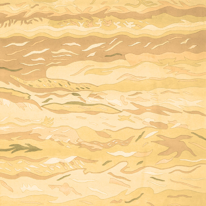 Abstract Brown Contemporary Rug, con507brn