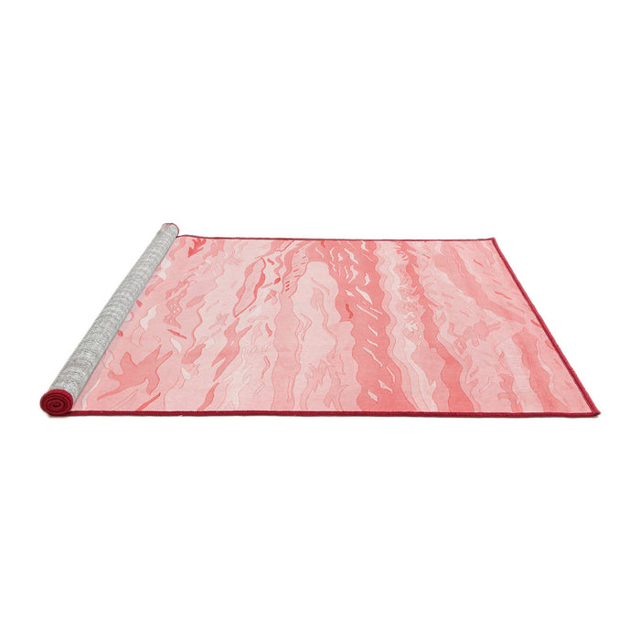 Contemporary Red Washable Rugs