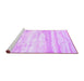 Sideview of Machine Washable Abstract Purple Contemporary Area Rugs, wshcon507pur