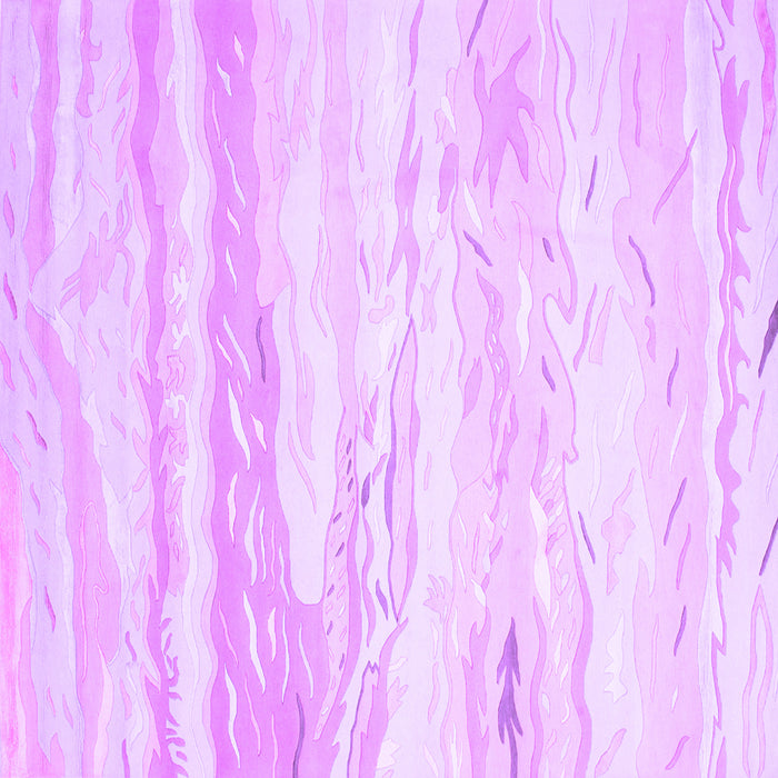 Square Abstract Purple Contemporary Rug, con507pur