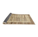 Thickness of Contemporary Copper Brown Modern Rug, con508