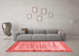 Contemporary Red Washable Rugs