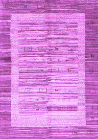 Abstract Purple Contemporary Rug, con508pur