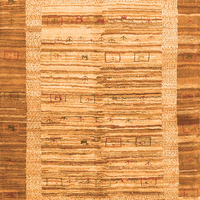 Abstract Orange Contemporary Rug, con508org