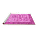 Sideview of Machine Washable Abstract Pink Contemporary Rug, wshcon508pnk