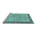 Sideview of Machine Washable Abstract Light Blue Contemporary Rug, wshcon508lblu