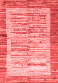 Abstract Red Contemporary Rug, con508red