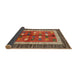 Thickness of Contemporary Red Modern Rug, con509