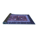 Sideview of Abstract Blue Contemporary Rug, con509blu