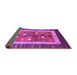 Sideview of Abstract Purple Contemporary Rug, con509pur