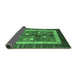 Sideview of Abstract Emerald Green Contemporary Rug, con509emgrn