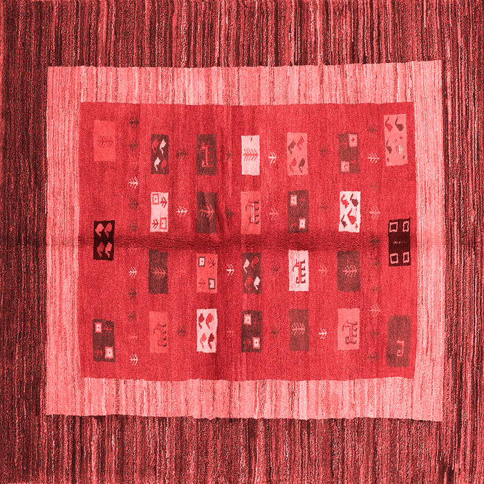 Abstract Red Contemporary Rug, con509red