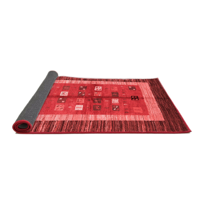 Abstract Red Contemporary Area Rugs