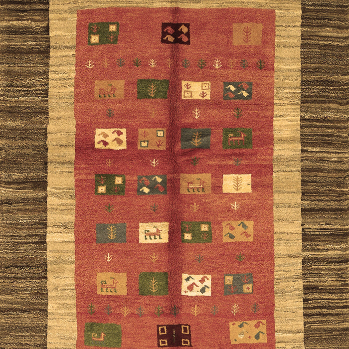 Abstract Brown Contemporary Rug, con509brn