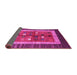 Sideview of Abstract Pink Contemporary Rug, con509pnk