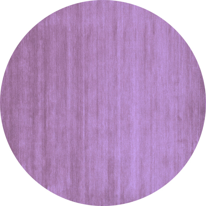 Round Abstract Blue Contemporary Rug, con50blu