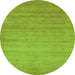 Machine Washable Abstract Green Contemporary Area Rugs, wshcon50grn