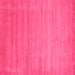 Square Machine Washable Abstract Pink Contemporary Rug, wshcon50pnk