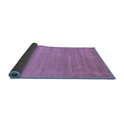 Sideview of Abstract Blue Contemporary Rug, con50blu