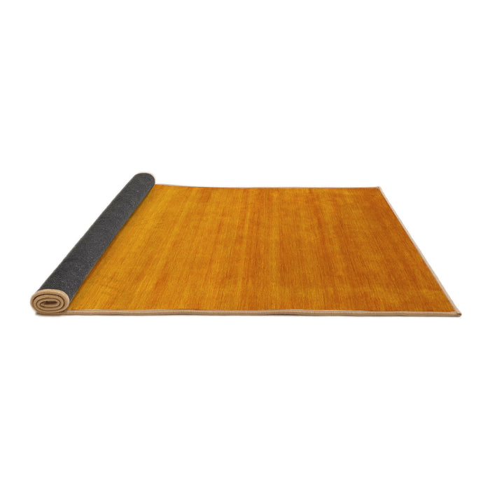 Sideview of Abstract Yellow Contemporary Rug, con50yw