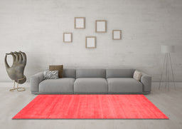 Contemporary Red Washable Rugs