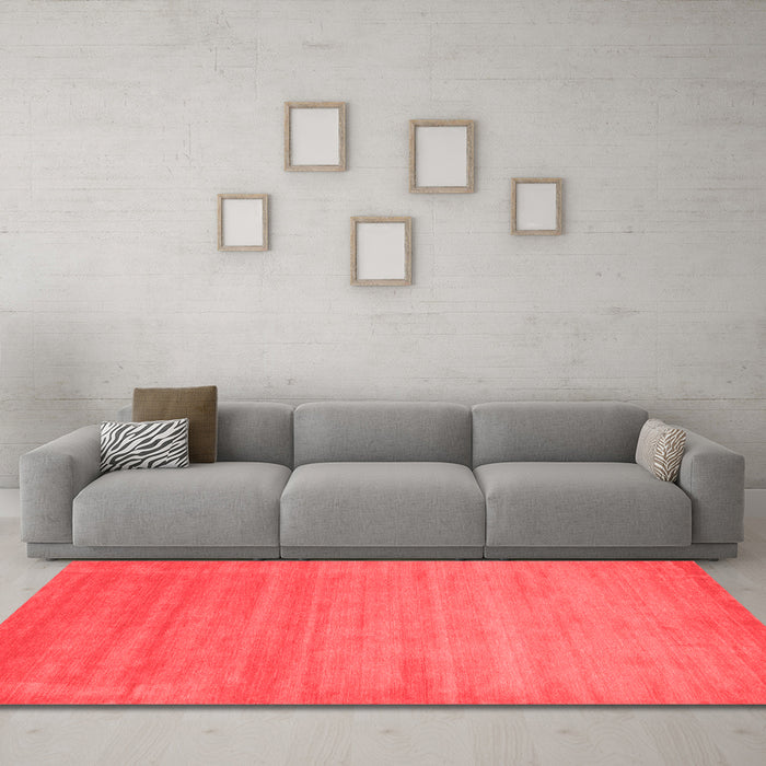 Contemporary Red Washable Rugs