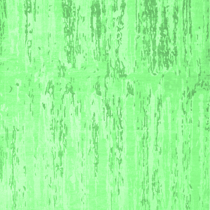 Machine Washable Abstract Emerald Green Contemporary Area Rugs, wshcon510emgrn
