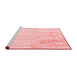 Contemporary Red Washable Rugs