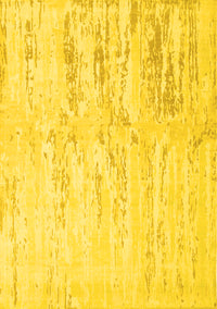 Abstract Yellow Contemporary Rug, con510yw