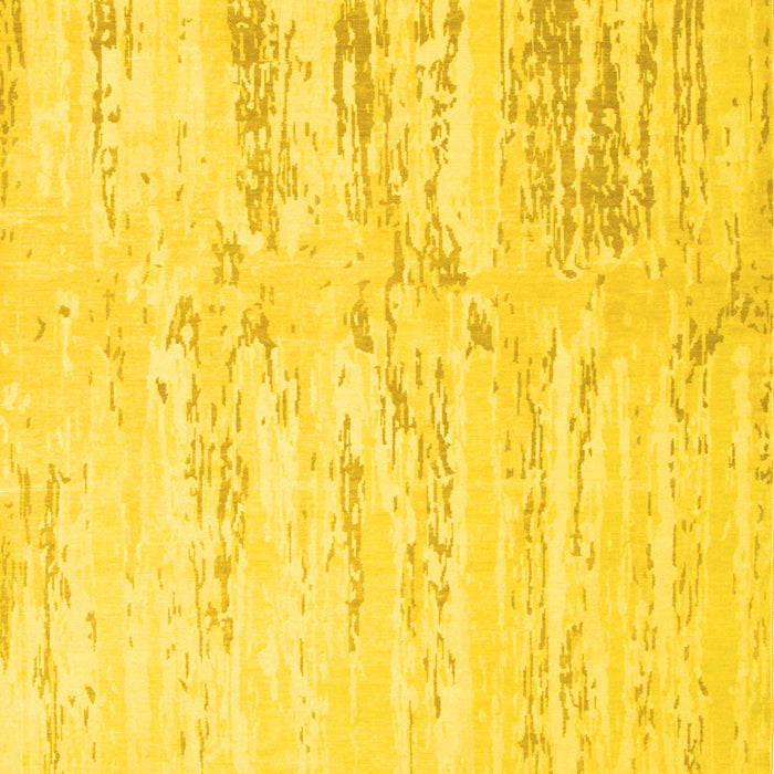 Abstract Yellow Contemporary Rug, con510yw