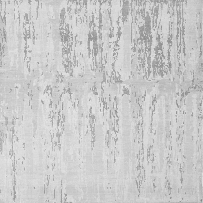 Round Machine Washable Abstract Gray Contemporary Rug, wshcon510gry