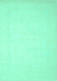 Solid Turquoise Modern Rug, con511turq