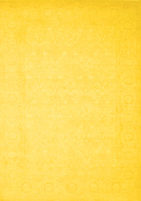 Solid Yellow Modern Rug, con511yw