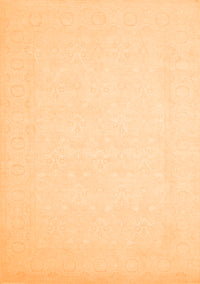 Solid Orange Modern Rug, con511org