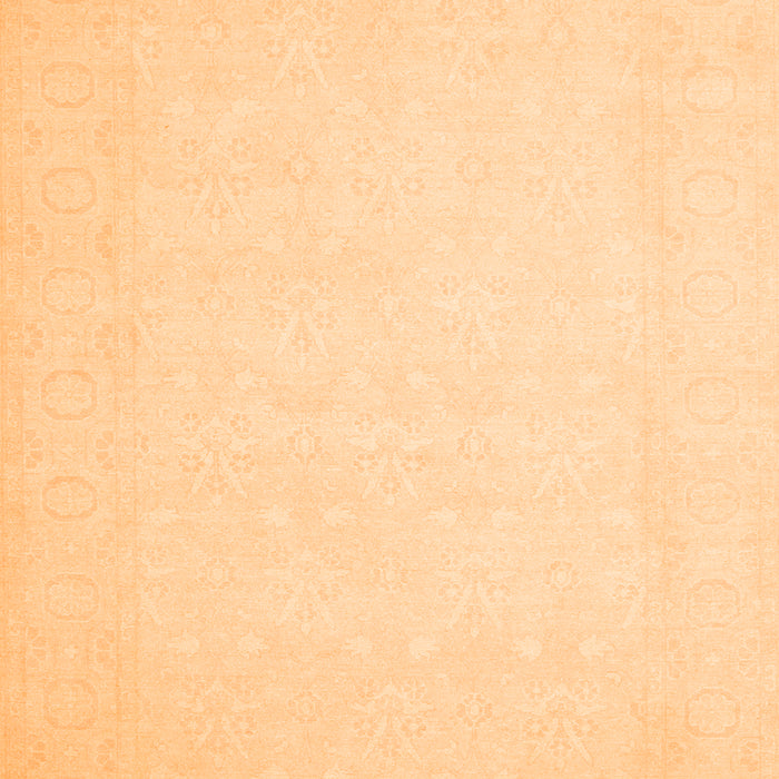 Solid Orange Modern Rug, con511org