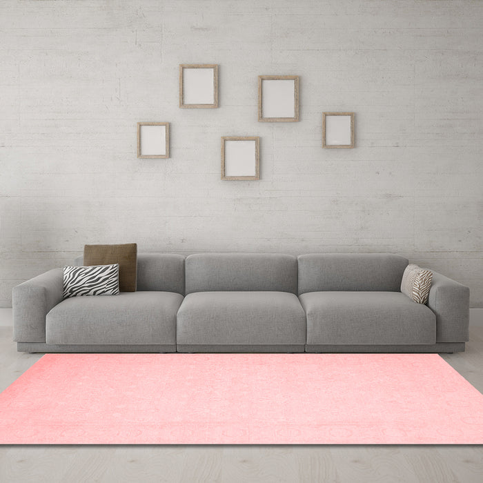 Modern Red Washable Rugs