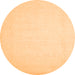 Square Solid Orange Modern Rug, con511org