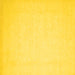 Square Machine Washable Solid Yellow Modern Rug, wshcon511yw