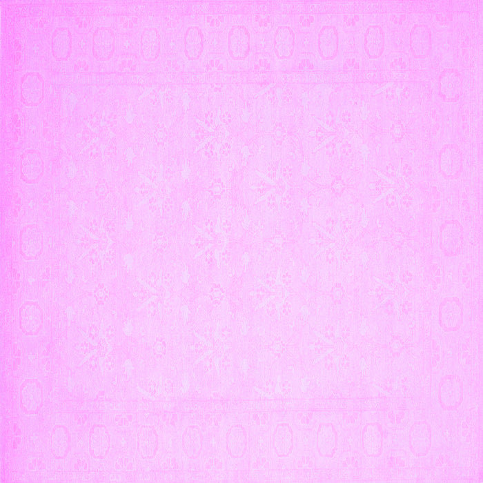 Square Solid Purple Modern Rug, con511pur