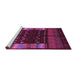 Sideview of Machine Washable Oriental Purple Traditional Area Rugs, wshcon512pur