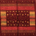 Serging Thickness of Oriental Orange Traditional Rug, con512org