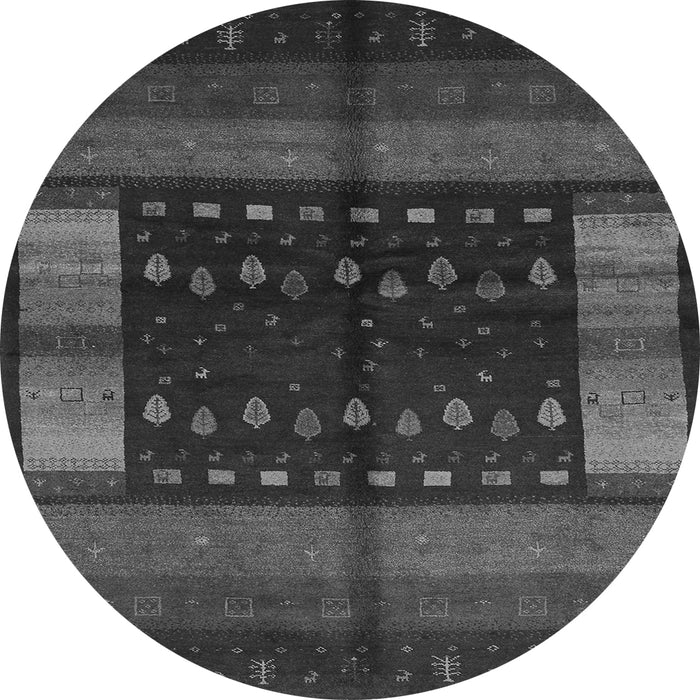 Square Oriental Gray Traditional Rug, con512gry