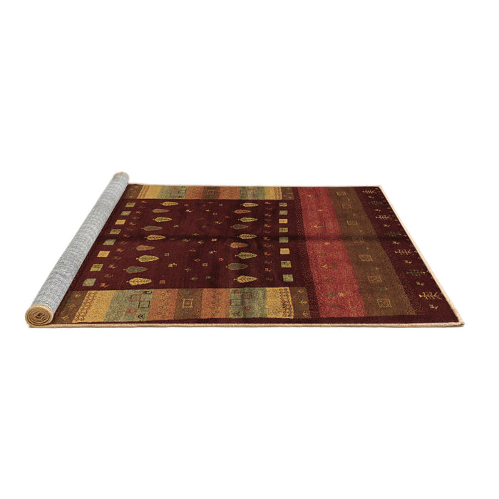Sideview of Machine Washable Oriental Brown Traditional Rug, wshcon512brn