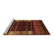 Sideview of Machine Washable Oriental Brown Traditional Rug, wshcon512brn