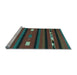 Sideview of Machine Washable Oriental Light Blue Traditional Rug, wshcon513lblu